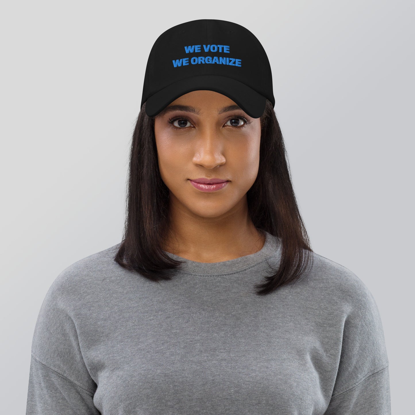 We Vote, We Organize BLUE cap