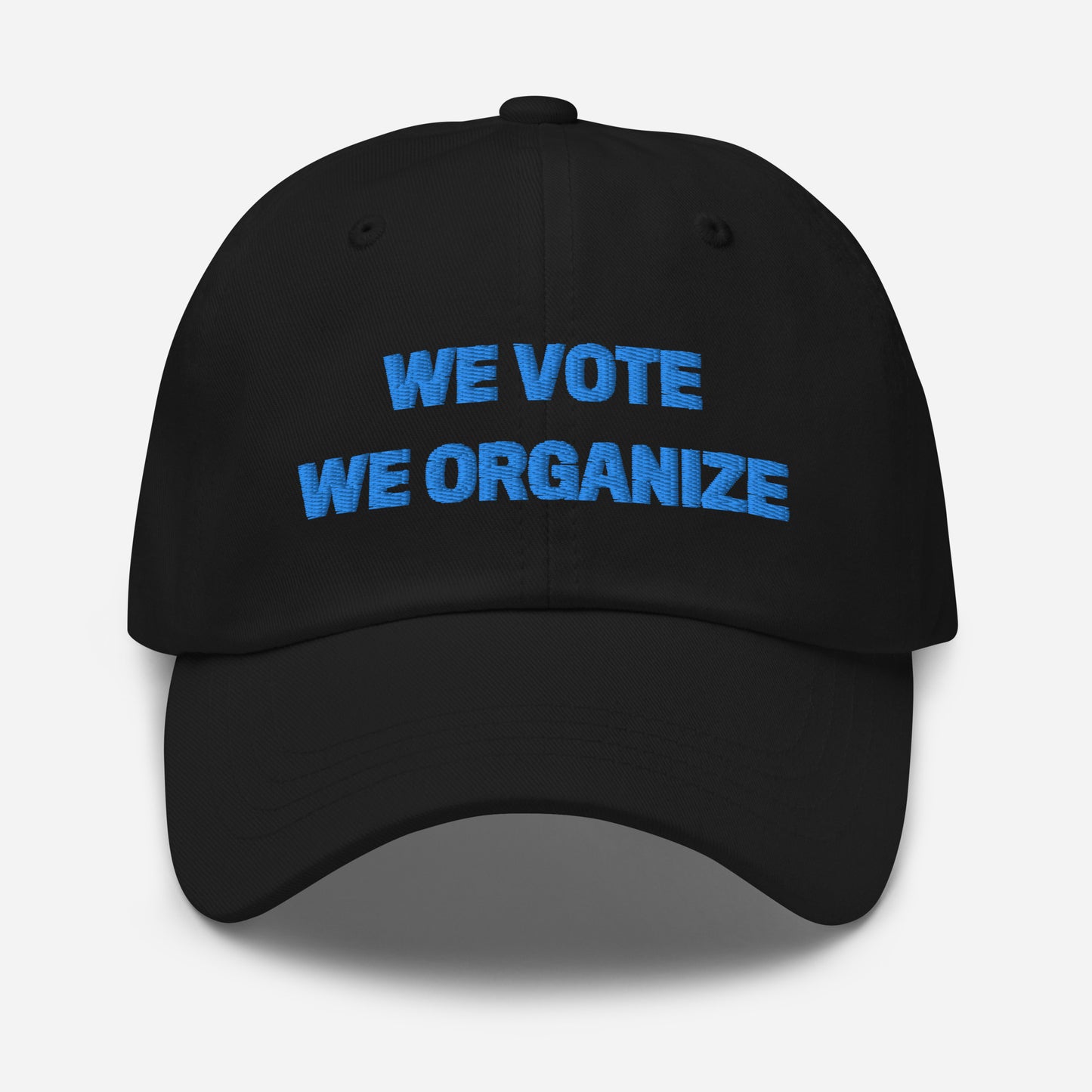 We Vote, We Organize BLUE cap