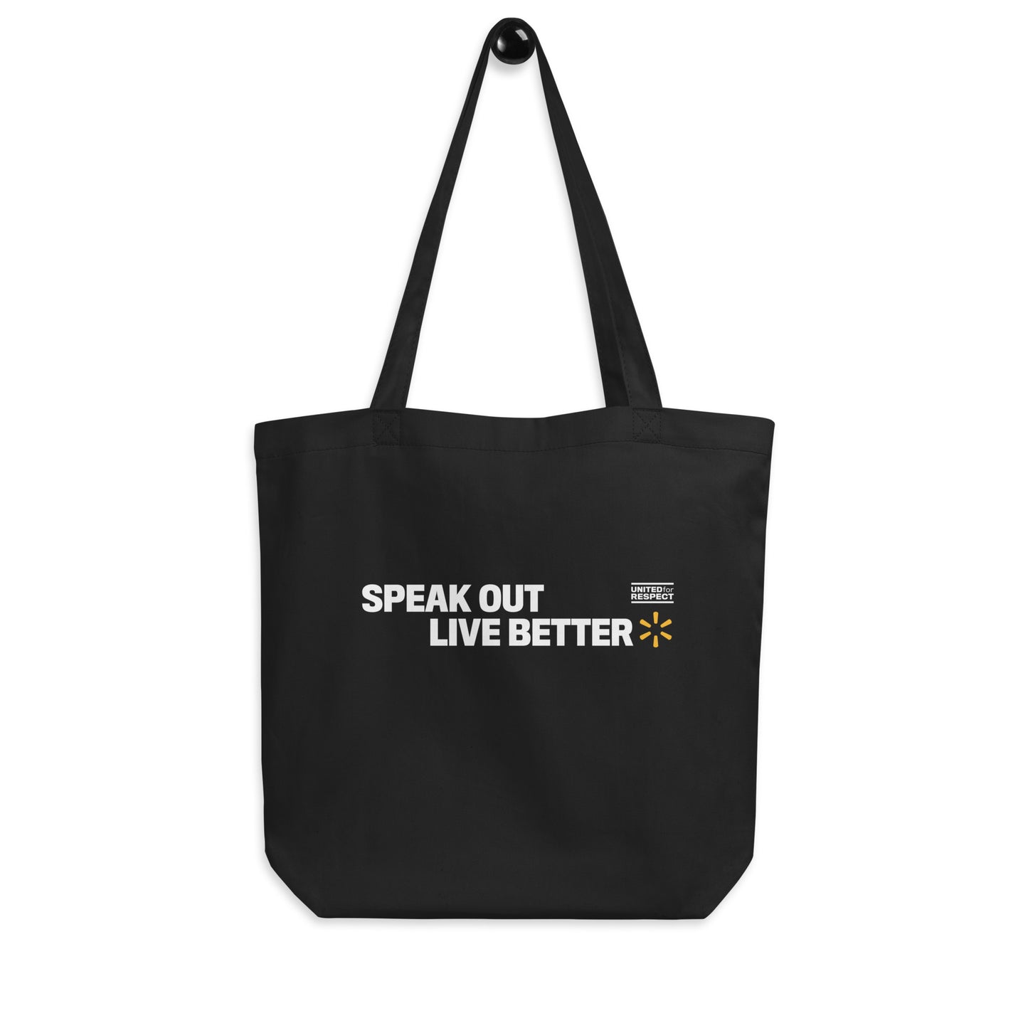"Speak out, live better" spunky tote bag