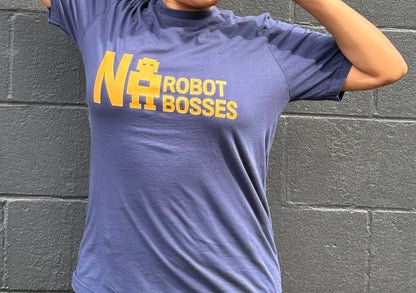 No Robot Bosses Yellow Logo Unisex T-Shirt