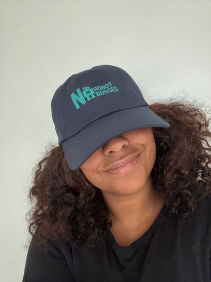 No Robot Bosses Teal Logo Dad Hat