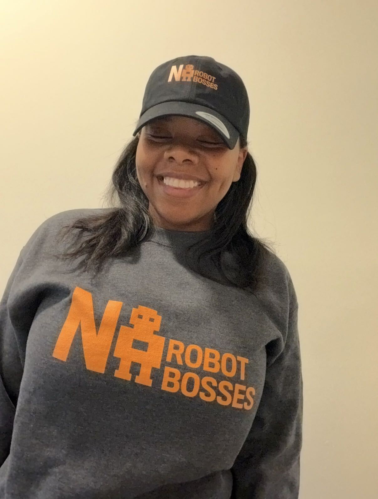 No Robot Bosses Yellow Logo Dad Hat