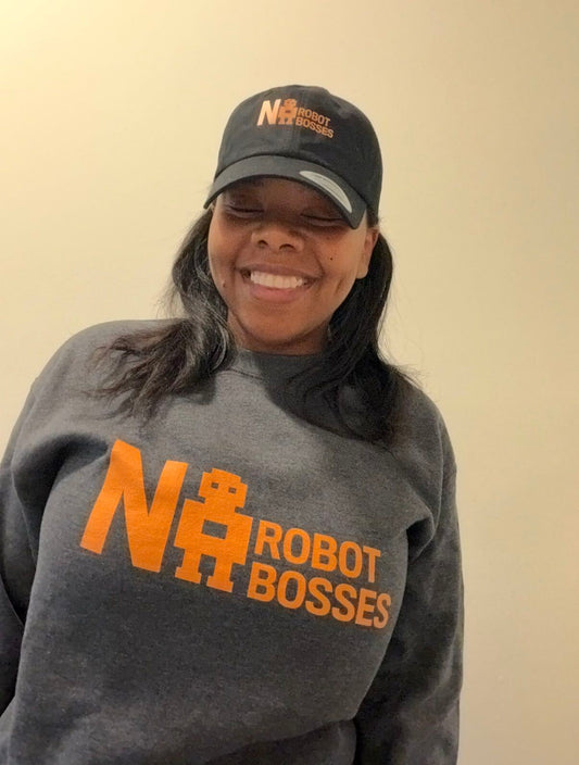 No Robot Bosses Yellow Logo Dad Hat