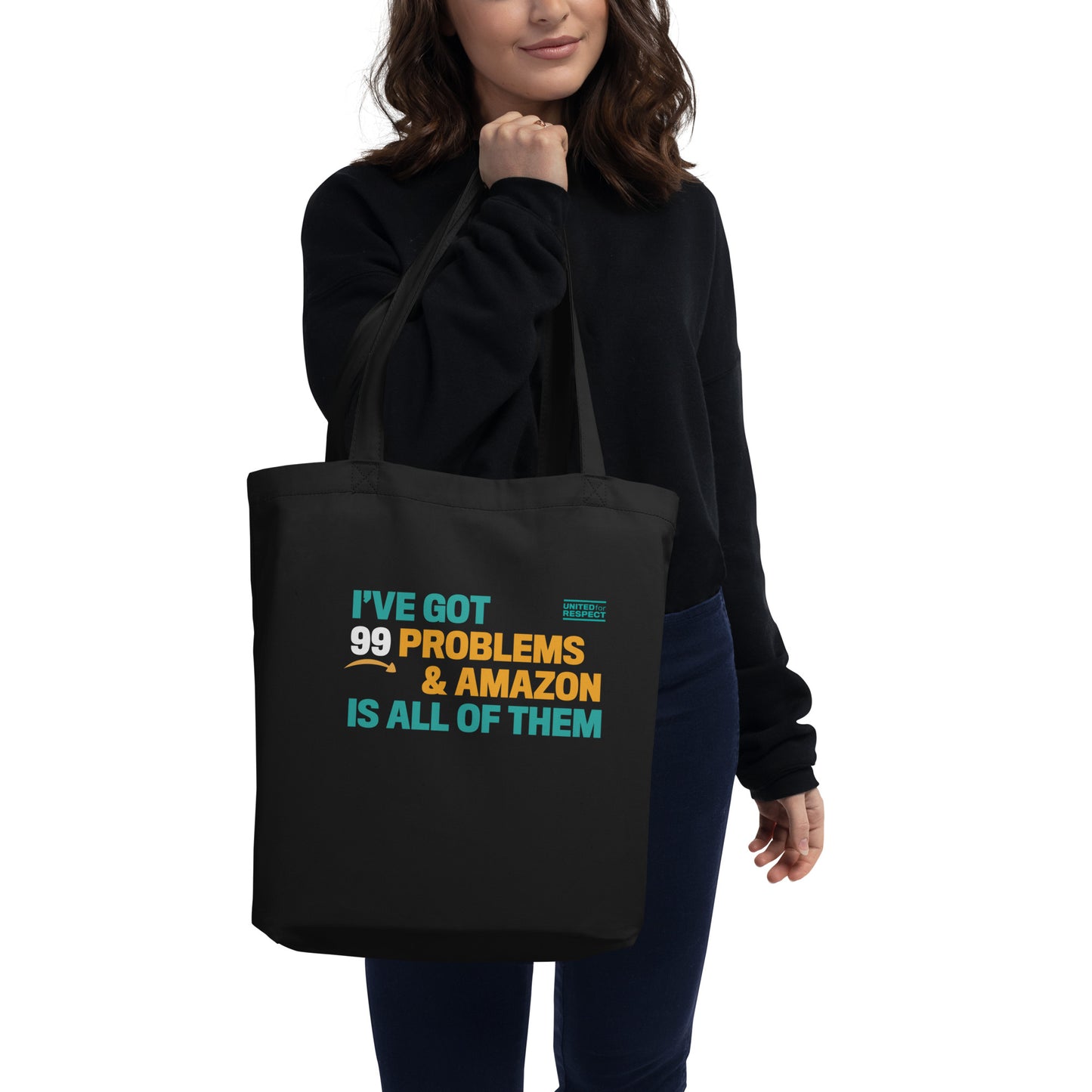 "I've got 99 problems and Amazon is all of them" super swag tote bag