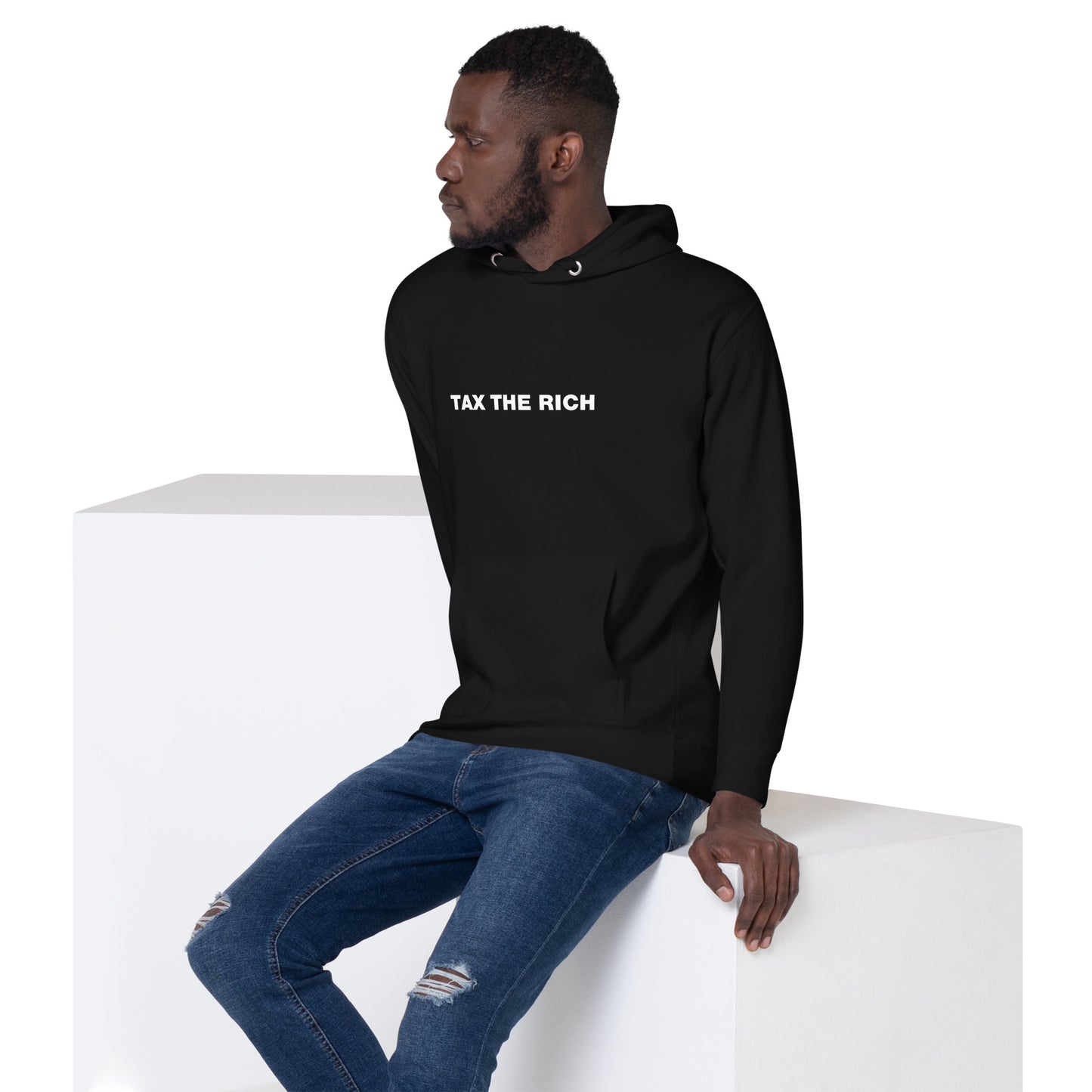 Tax the Rich Text Unisex Hoodie